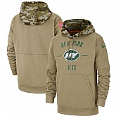 New York Jets 2019 Salute To Service Sideline Therma Pullover Hoodie,baseball caps,new era cap wholesale,wholesale hats